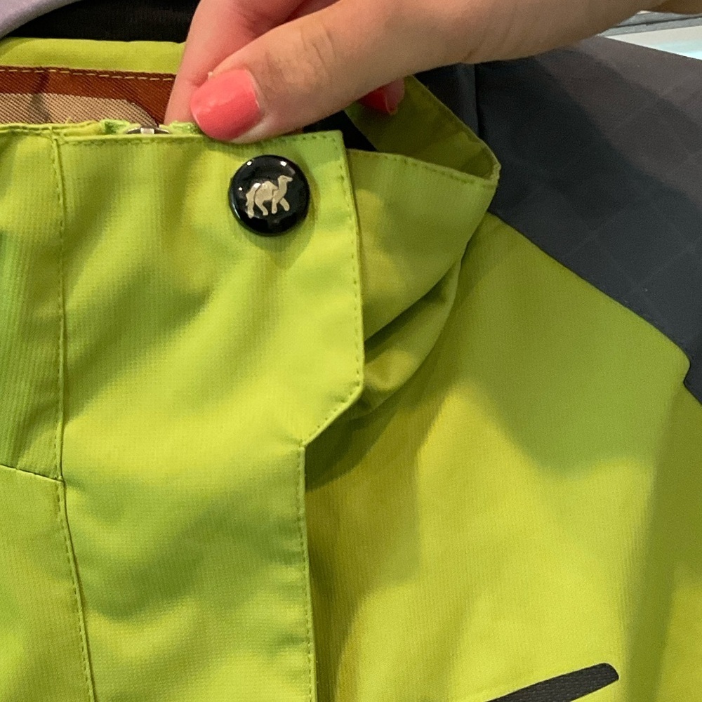 Diamond Supply Co. Lime Green and Charcoal Women’s Raincoat Size XS - Picture 5 of 16